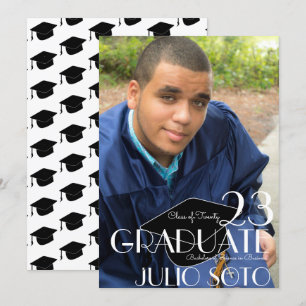 Convites Foto de Script de Tipografia de Graduação Modern