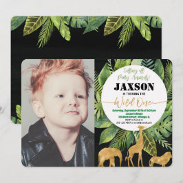 Convites Foto de um primeiro aniversario convidado, garoto 