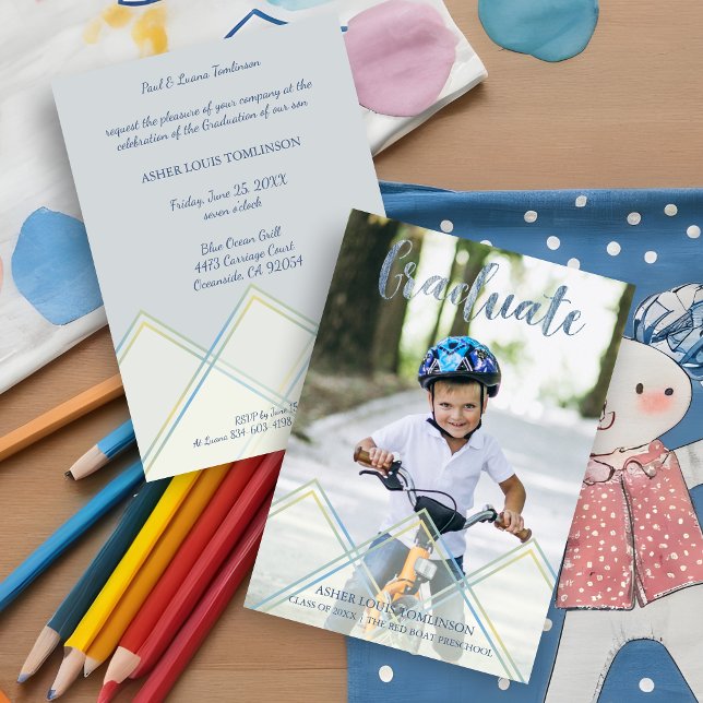 Convites Foto Delicada de Transparencia prévia a la graduaç (Criador carregado)