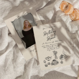 Convites Foto desenhada Retrorna Foto Desenhada Aniversário