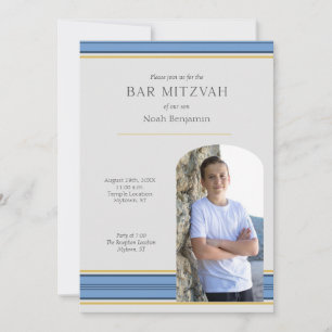 Convites Foto do Bar moderno Mitzvah