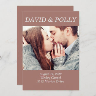 Convites Foto do Casal Brown