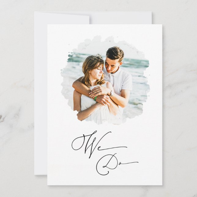 Convites *~* FOTO DO Casal de Artsy RSVP + QR AR AR6 Casame (Frente)