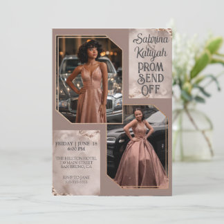 Convites Foto do Casal de Envio Personalizado do Baile de f