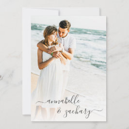 Convites *~* FOTO DO Casal RSVP + Casamento QR AR6