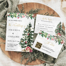 Foto do casamento da árvore de Natal Chic Lights