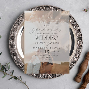 Convites Foto do Casamento Elegante 2