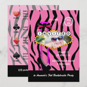 Convites Foto do Casino Party de Las Vegas