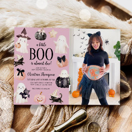 Convites Foto do Chá de fraldas Ghost Halloween