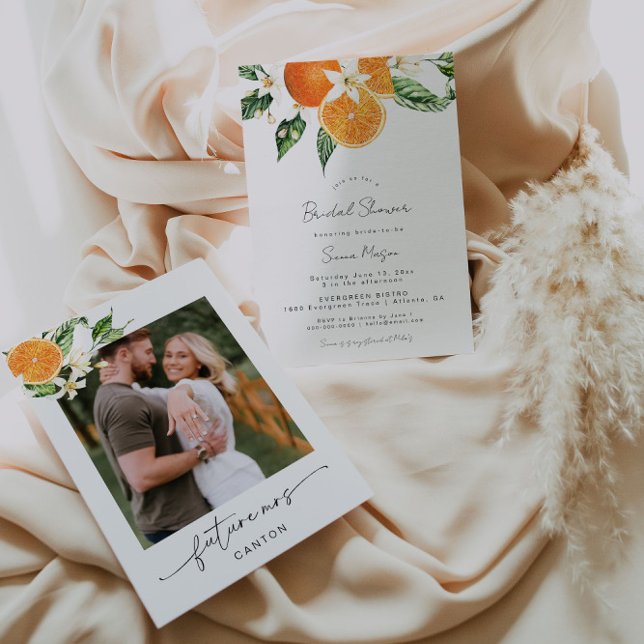 Convites Foto do Chá de panela Citrus (Criador carregado)