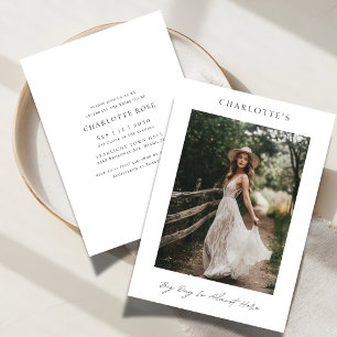 Convites Foto do Chá de panela de Boho Russo Simples do Gra