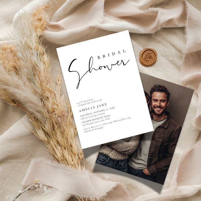 Convites Foto do Chá de panela de Casamento de Orçamento de (Criador carregado)