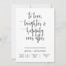 Convites Foto do Código QR de Casamento Simples Moderno Min