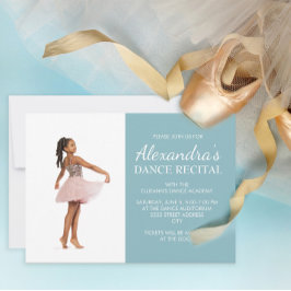 Convites Foto do Considerando da dança azul