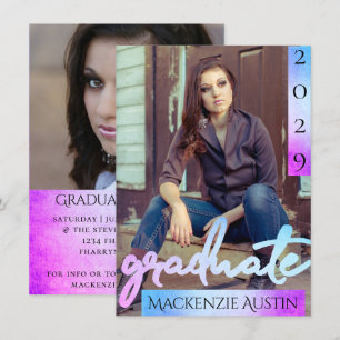 Convites Foto do formando 2   Script Sereia de Ombre