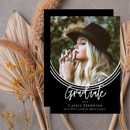 Convites Foto do Formando de Script de Tendência de Arch In