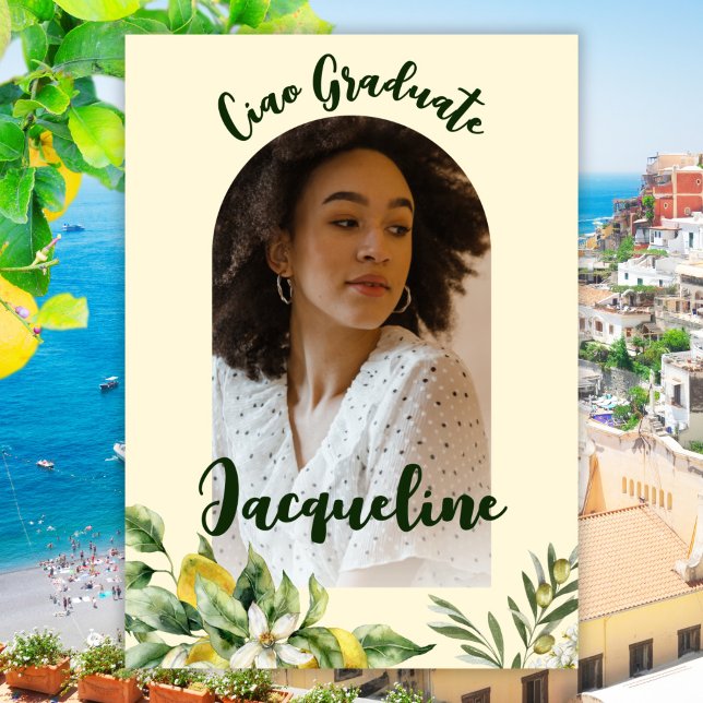 Convites Foto do Formando Retro Ciao Italiano 2024 em Arco  (Criador carregado)