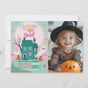 Convites Foto do Halloween 3º Festa da Casa Fantasma Assomb