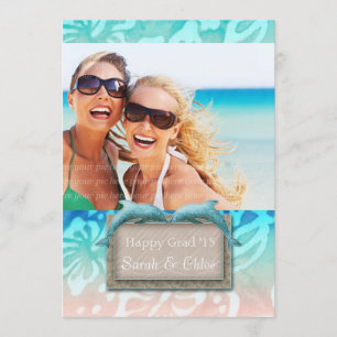 Convites Foto do lançamento do Formando Dolphin Beach Luau