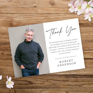 Convites Foto Do Memorial Minimalista Moderno Do Chic - Obr