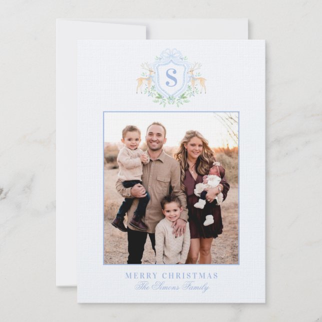 Convites Foto do Monograma da Terra do Natal do Grande Milê (Frente)