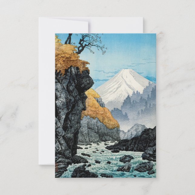Convites Foto do Monte Ashitaka (1932) por Hiroaki Takahash (Frente)