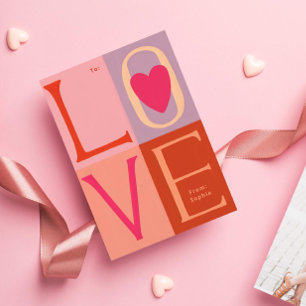 Convites Foto do Namorados de Letras LOVE com letra manual