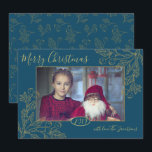 Convites Foto do Ouro Foil Winter Berries<br><div class="desc">Adicione um pouco de brilho aos seus cartões de cartões de natal este ano com a coleção do Ouro Foil Winter Berries! Esta placa de cartões de natal é altamente personalizável. Clique em "personalizar esta modelo" para alterar a fonte, adicionar a sua própria foto e mudar o fundo para qualquer...</div>