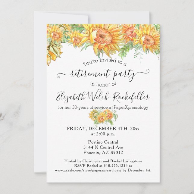 Convites Foto do Partido de Aposentação da Boa Sorte dos Gi (Frente)