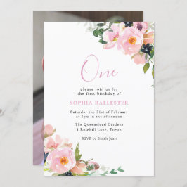 Convites Foto do Partido do primeiro aniversario de Meninas