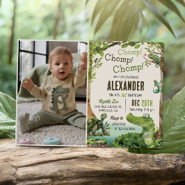 Convites Foto do Partido do primeiro aniversario de Réptil 