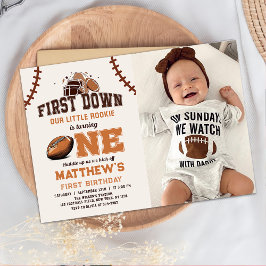 Convites Foto Do primeiro aniversario De Futebol No Primeir