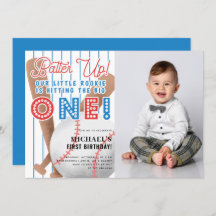 Foto do primeiro aniversario do Batter Up Little R