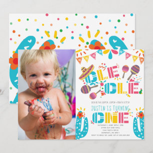 Convites Foto do primeiro aniversário do mexicano Fiesta