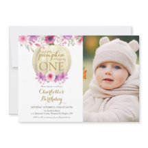 Foto do primeiro aniversario Floral Little Pumpkin