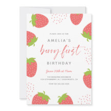 Foto do primeiro aniversario Strawberry Berry Firs