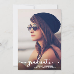 Convites Foto do Script Branco de Unidade por Festa de form