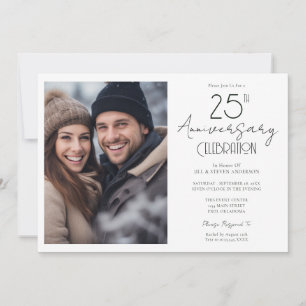 Convites Foto do Solteiro de Aniversário de 25