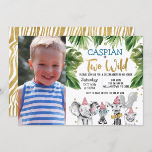 Convites Foto: Dois segundos aniversários Wild Safari