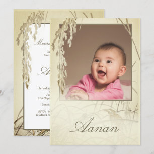 Convites Foto Dourada da Primeira Fábrica de Arroz Cerimôni