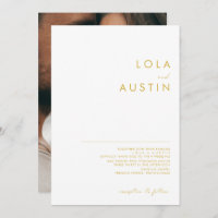 Foto Dourada mínima moderna