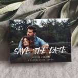 Convites Foto e caligrafia MOD 5 Salvar a Data<br><div class="desc">Encontrem seus convidados animados pelo seu maravilhoso casamento com sua divertida,  moderna e MOD Foto e Caligrafia 5 Salve o convite de Data.</div>