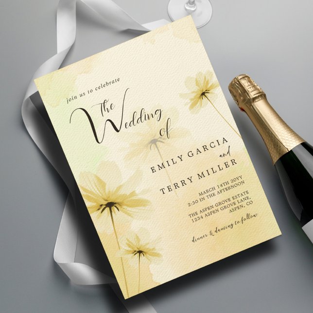 Convites Foto e Casamento Floral na Hora do Ouro (Criador carregado)