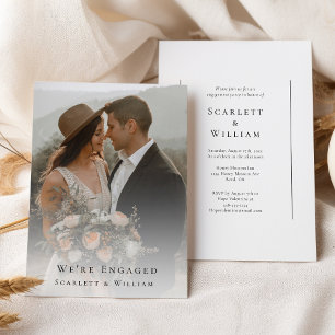 Convites Foto Elegante Mínima Moderna Simples Que Estamos E