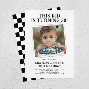 Convites Foto Engraçada para Aniversário de Adulto de Qualq