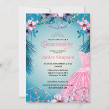 Foto espanhola Quinceañera Drecher pink Inv