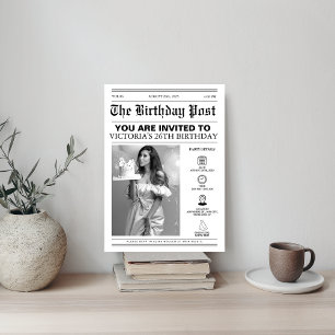 Convites Foto exclusiva do Cobrir de jornal de 26 Festas de