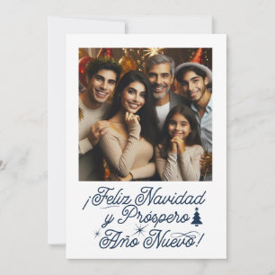Convites Foto Feliz Navidad & Próspero Año Nuevo