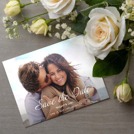 Convites Foto Feliz Reproduzindo Casamento Salve a Data