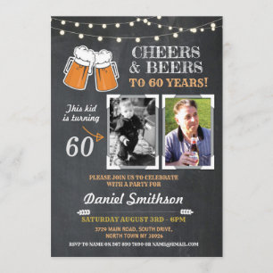 Convites Foto: Festa de aniversário de felicidades masculin